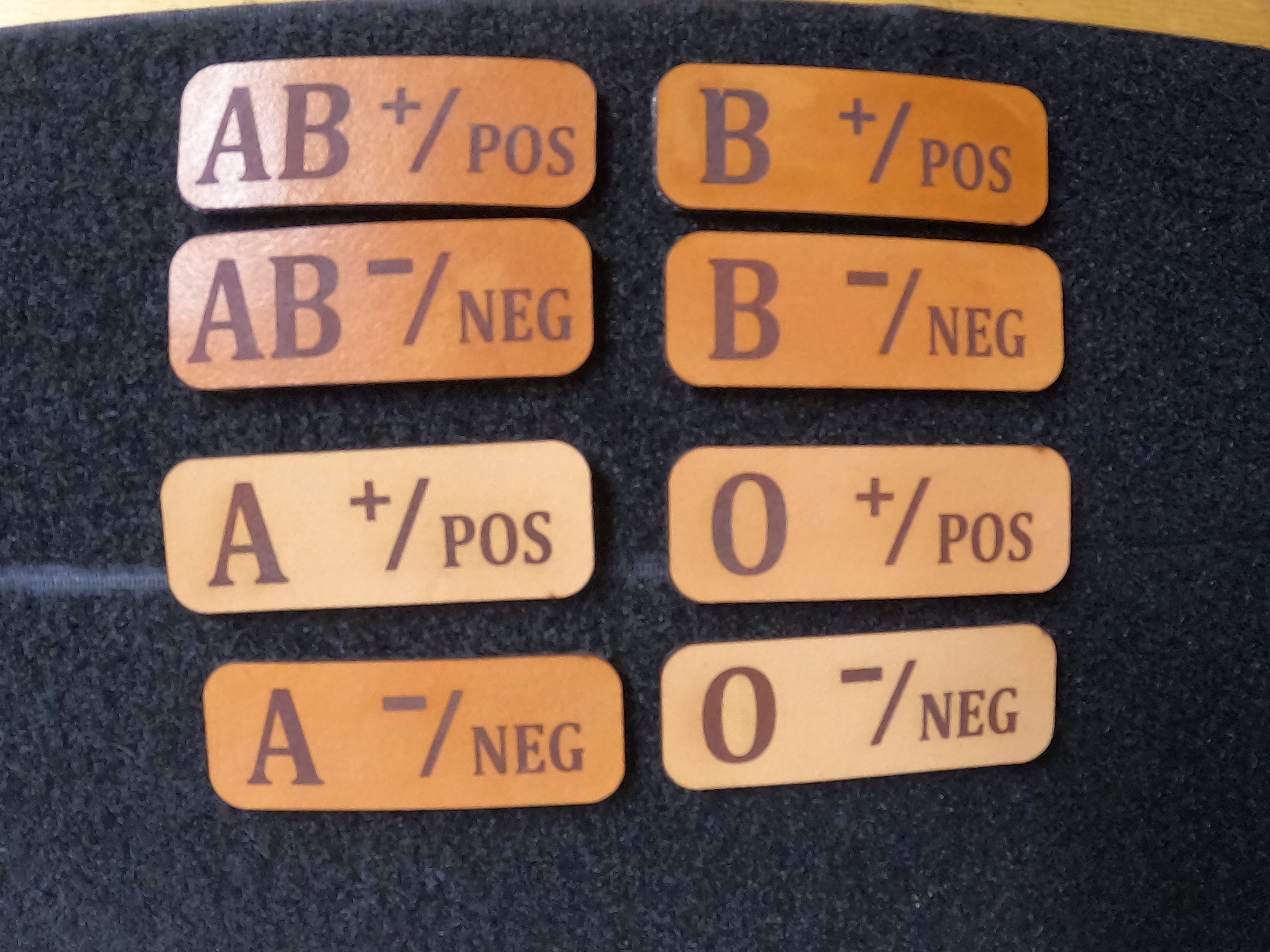 Leather moral type patch