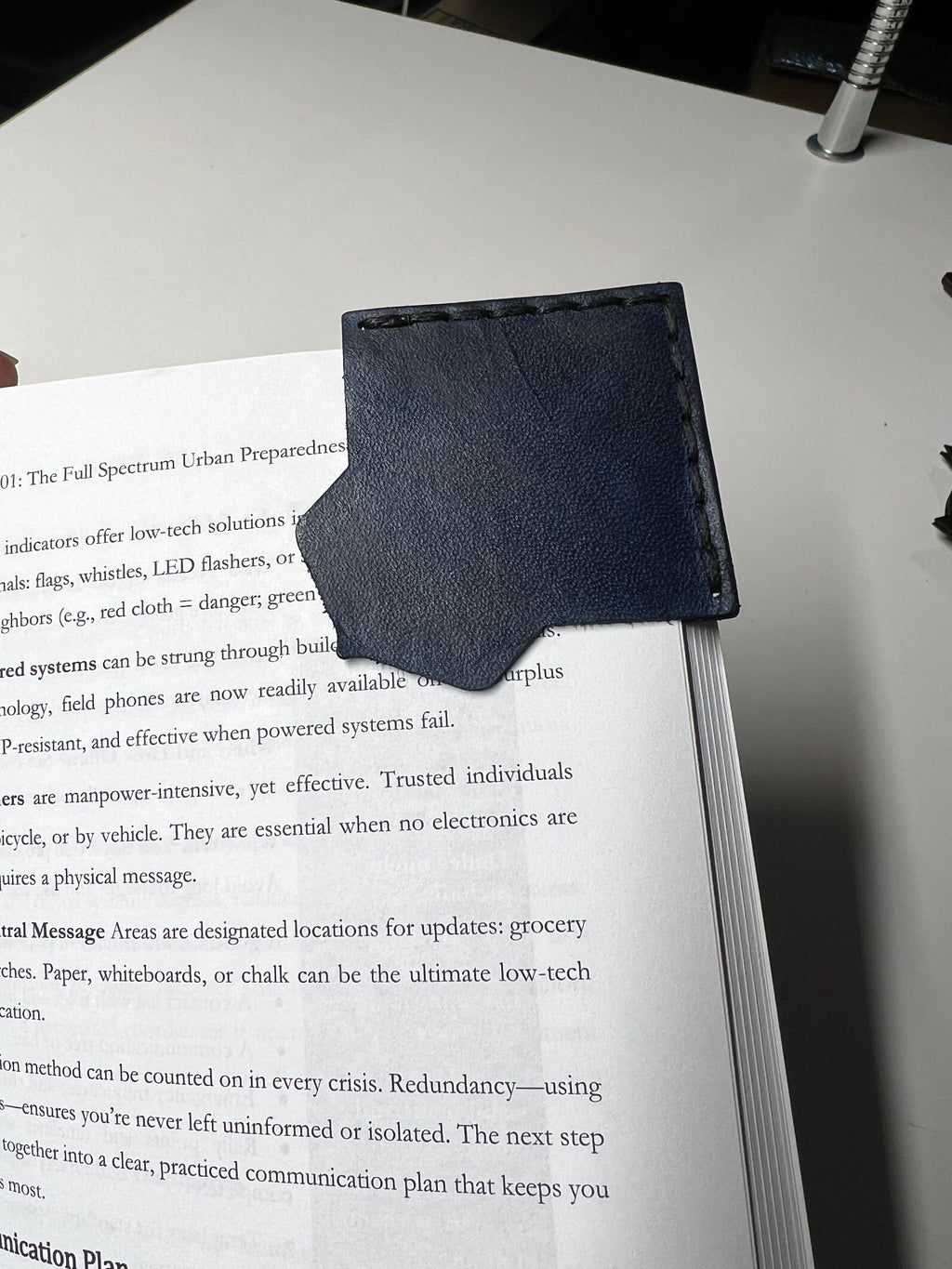 Personalized Leather Corner Bookmark | Custom Engraved Gift for Book Lovers
