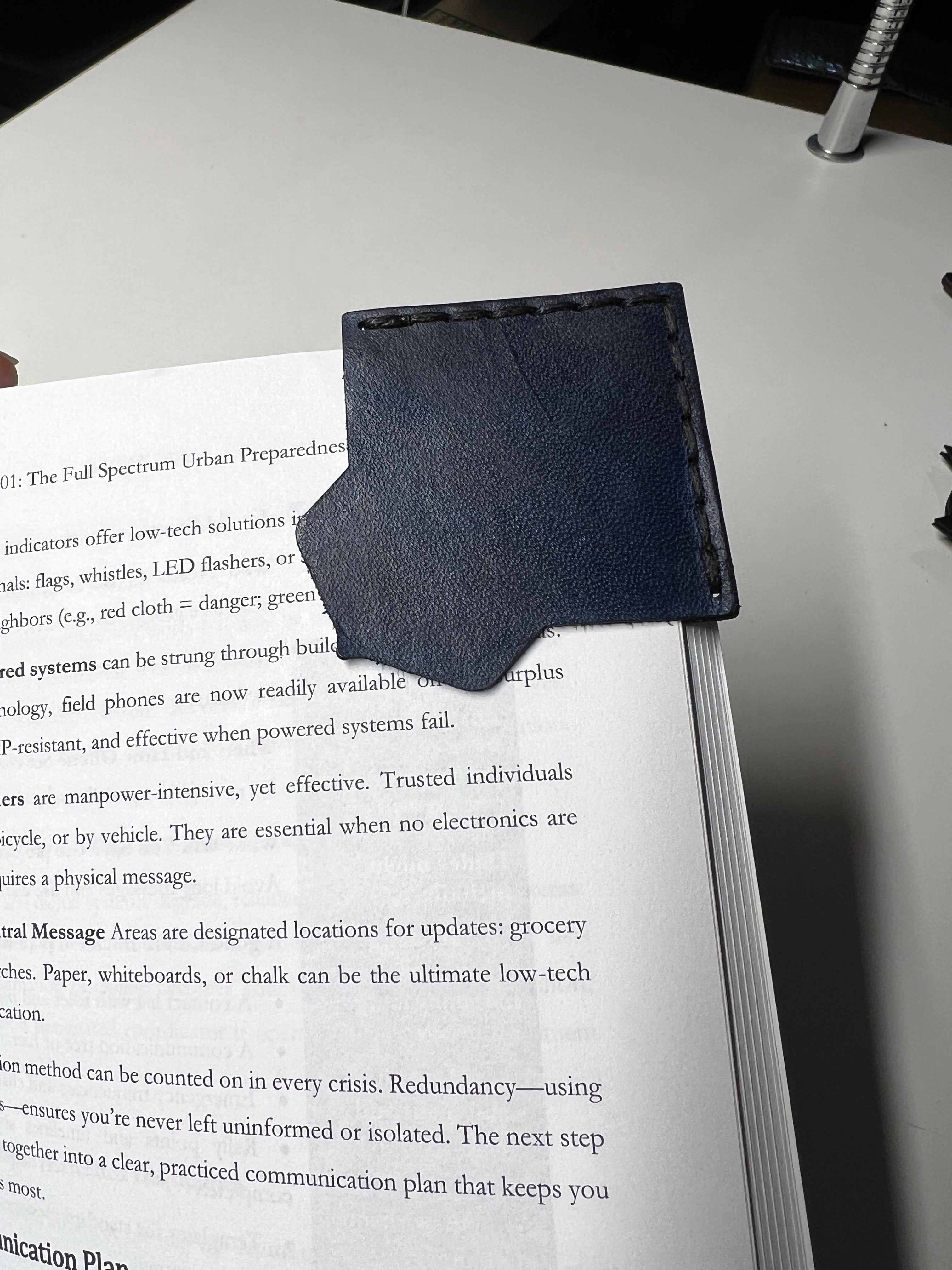 Personalized Leather Corner Bookmark | Custom Engraved Gift for Book Lovers