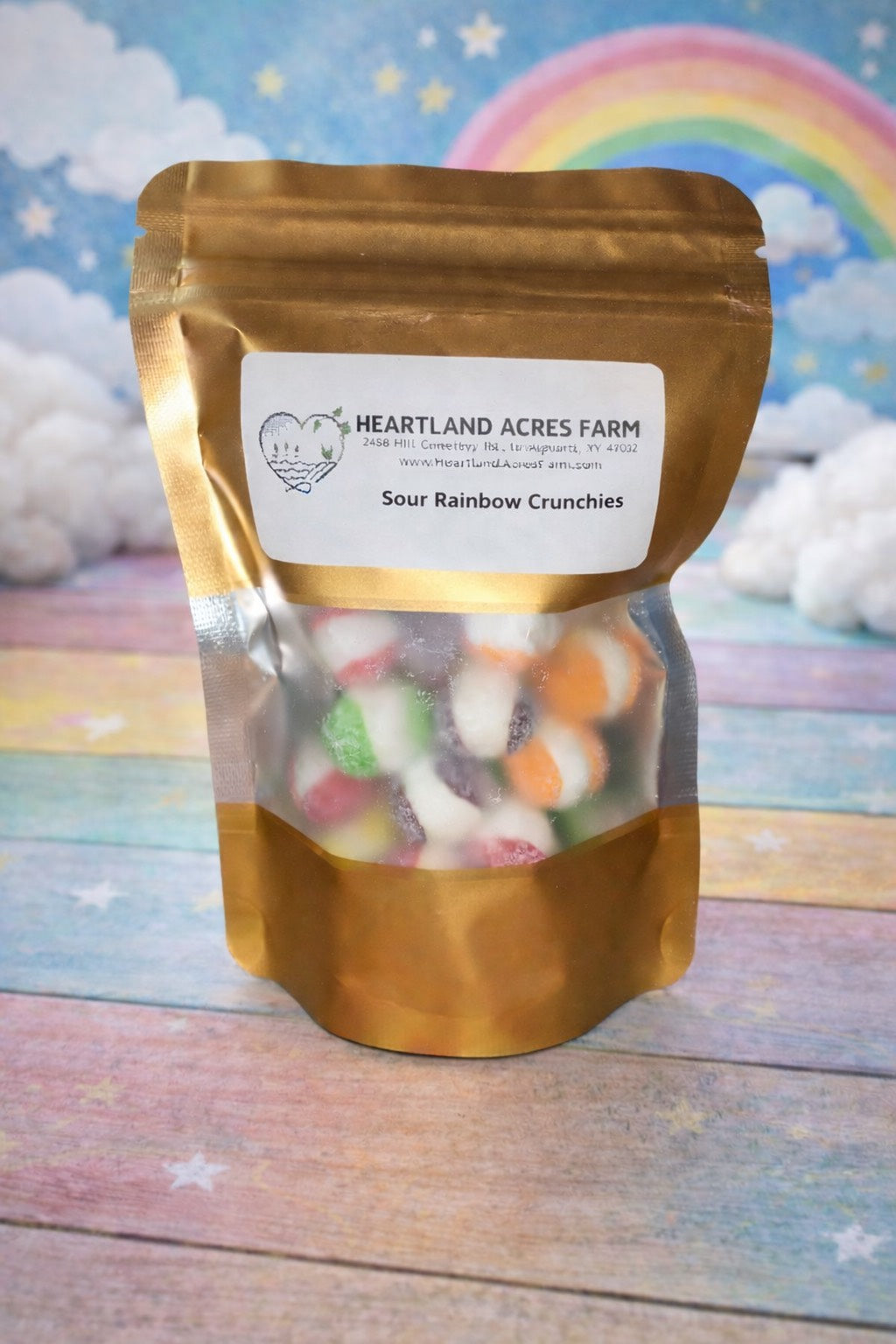 Sour Rainbow Crunchies