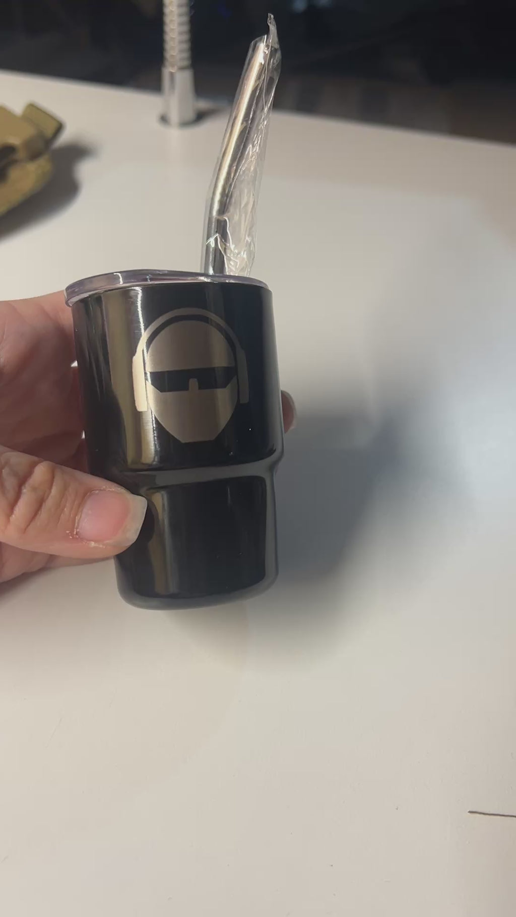 *TSP LOGO* Mini Tumbler Shot Glass – 3 oz Stainless Steel